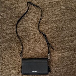 Rebecca minkoff black adjustable crossbody mini bag
